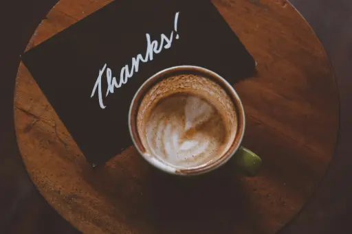 Message de merci