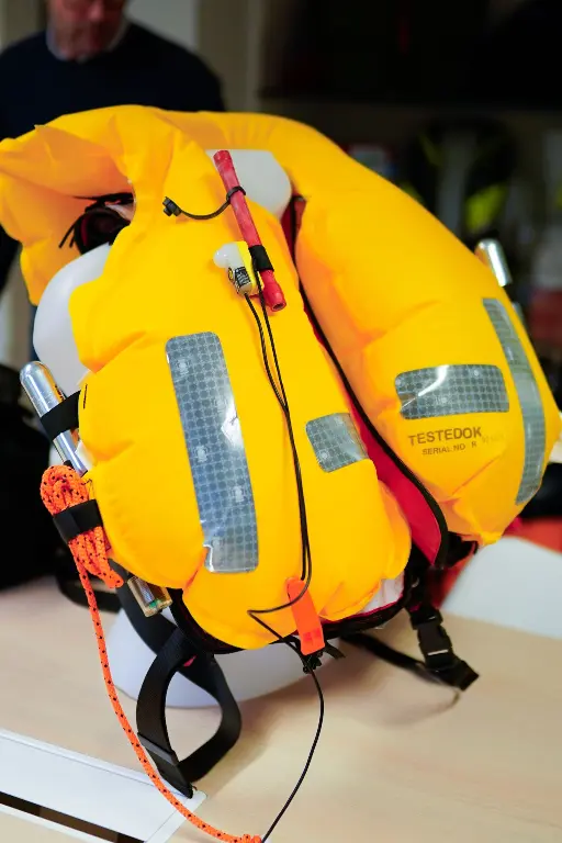 Gilet de sauvetage gonflé