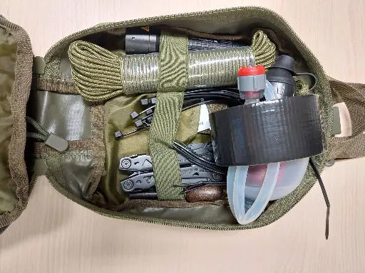 Sac contenant des équipements