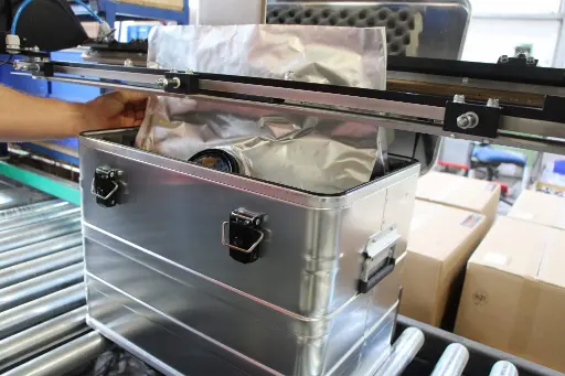 évacuateur mis sous vide