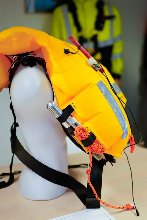 Gilet de sauvetage gonflé